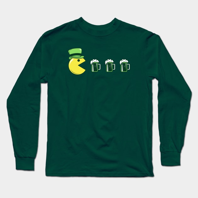 St Pacman's Day Long Sleeve T-Shirt by scribblejuice